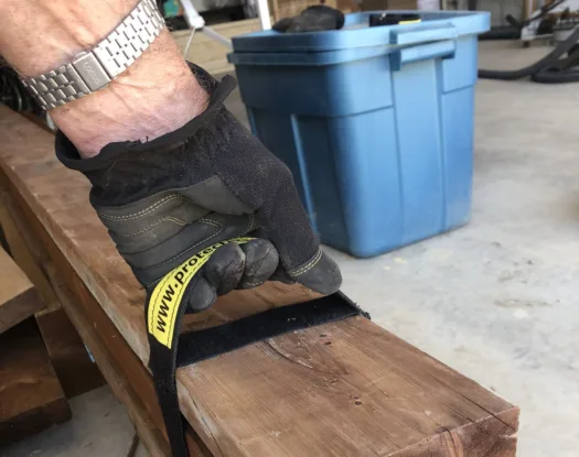 Carrying lumber with a Handy Handle