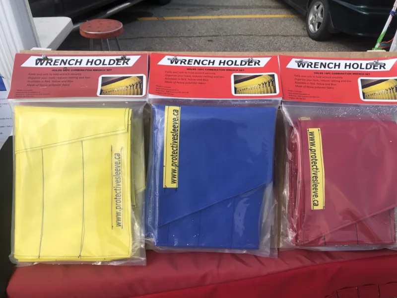 Wrench holders in three colours