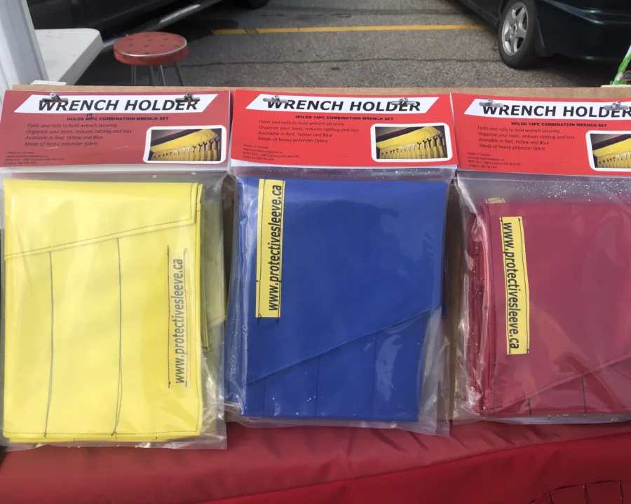 Wrench holders in three colours